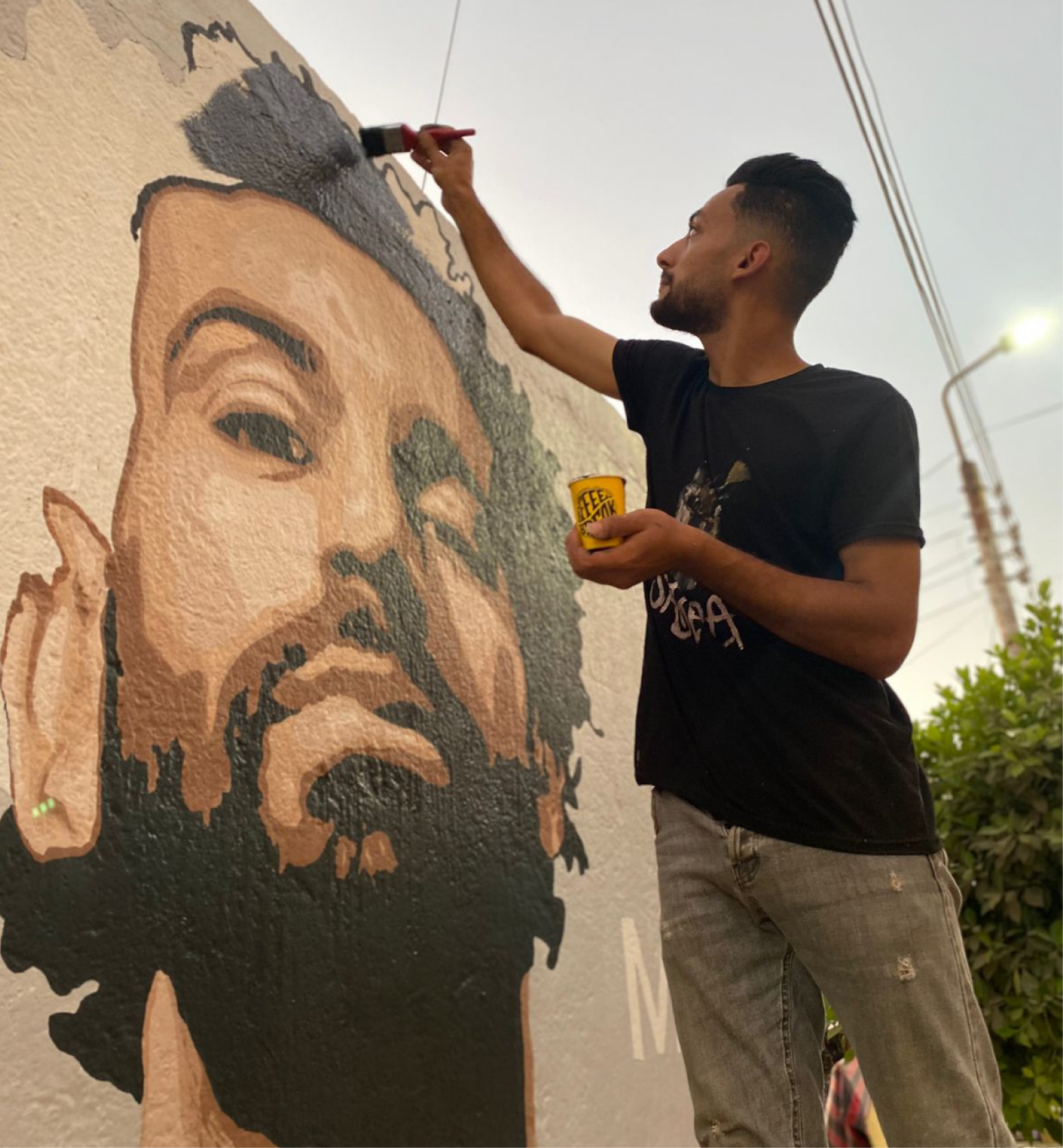 AHMED TAREK SABRA - LARGEST MOHAMED SALAH PORTRAIT GRAFFITI IN RECORD TIME